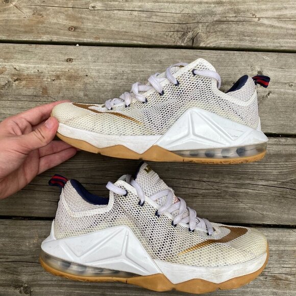 2014 Nike LeBron 12 Low USA Mens Shoes Size 10 724557-174 - Picture 2 of 13